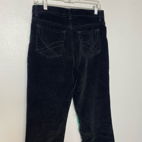 Gloria V. Jeans Missy Senora Corduroy Stretch patchwork Distressed Size 8 - Picture 10 of 12